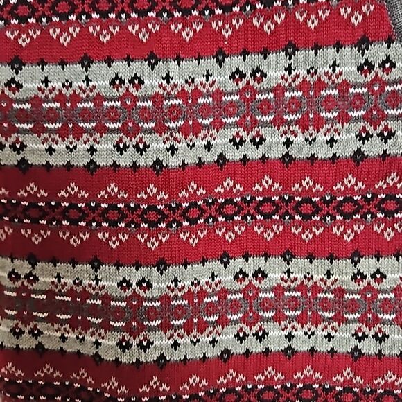 Gymboree Boy's V-neck Sleeveless Knitted Vest Gray & Burgundy 5 Years Old - Picture 4 of 16